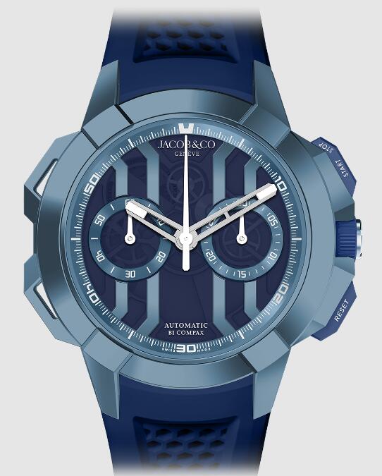 Jacob & Co. EPIC X CHRONO BLUE PVD TITANIUM Watch Replica EC400.22.AF.AA.ABRUA Jacob and Co Watch Price